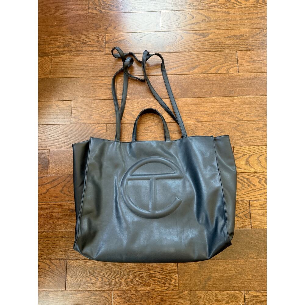 Telfar Large Black Shopper Tote — Iconic & Practical - Picture 2 of 5